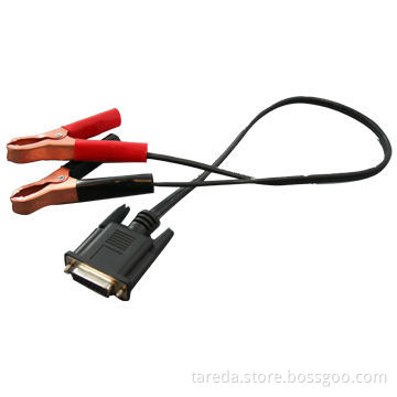 Alligator Clips with RS232 DB 9pin Cable, Customized Lengths Accepted, RoHS Directive-compliant